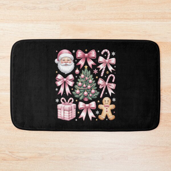 Item preview, Cute Coquette Bow Pink Christmas Tree Santa Gingerbread Xmas designed and sold by JulienAureo.