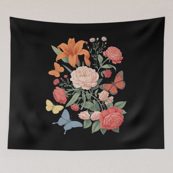 Item preview, Cute Cottagecore Wildflowers Whimsical Art Style Florals designed and sold by JulienAureo.