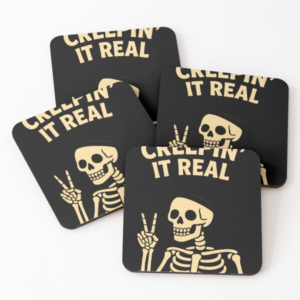 Item preview, Creepin’ It Real – Cool Skeleton Peace Sign designed and sold by Herundros.