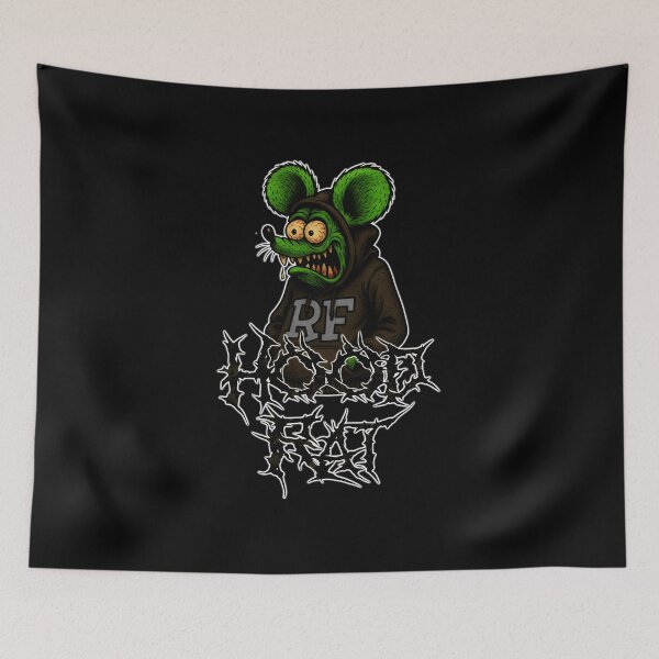Item preview, Ratfink Hoodie RF Street Punk Metal Lettering designed and sold by Witchwayto254.