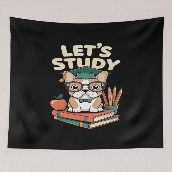 Item preview, Cute French Bulldog Study Time School Learning designed and sold by JonBarnes22.