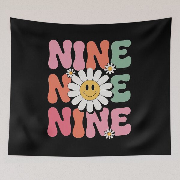 Item preview, Cute Groovy 9th Birthday Party Daisy Flower Nine Year Old designed and sold by JonBarnes22.