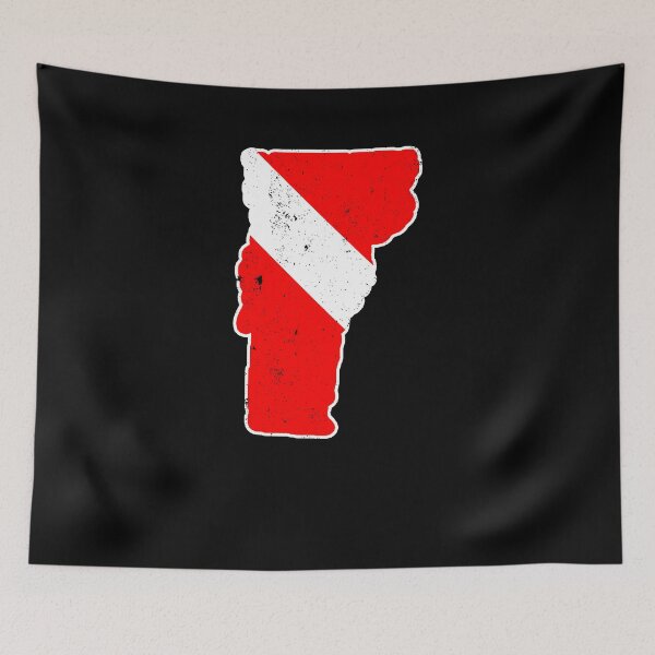 Item preview, Vermont Scuba Dive Flag Diver Down Flag Shirt designed and sold by shoppzee.
