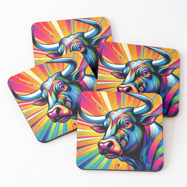 Item preview, Geometric decorative bull designed and sold by Dogandesighn.