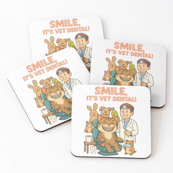 Item preview, Smile It’s Vet Dental – Cute Veterinarian Design with Animals designed and sold by Bettybee00.