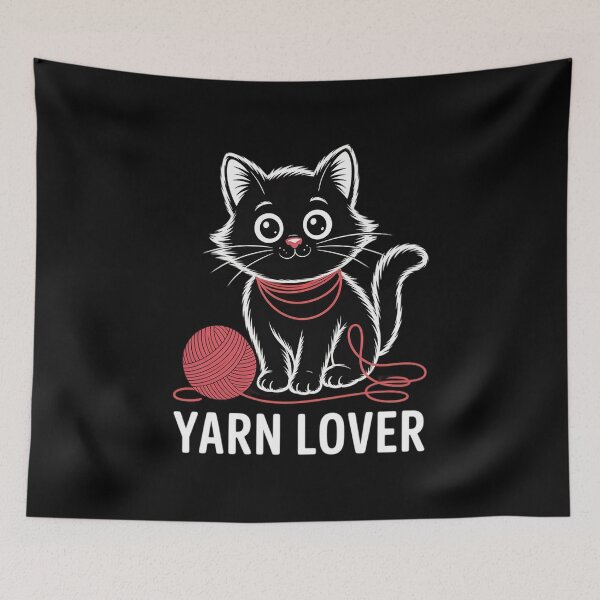 Item preview, Cute Knitting and Crochet Cat Yarn Lover designed and sold by JonBarnes22.