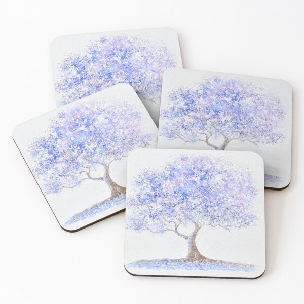 Item preview, Jacaranda Tree oil painting designed and sold by MatsonArtDesign.