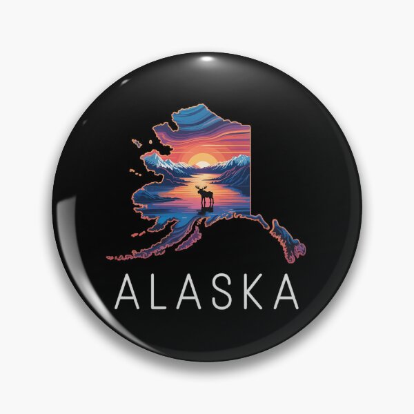 Item preview, Alaskan Moose Animal Alaska Map designed and sold by ValerieRodrigue.