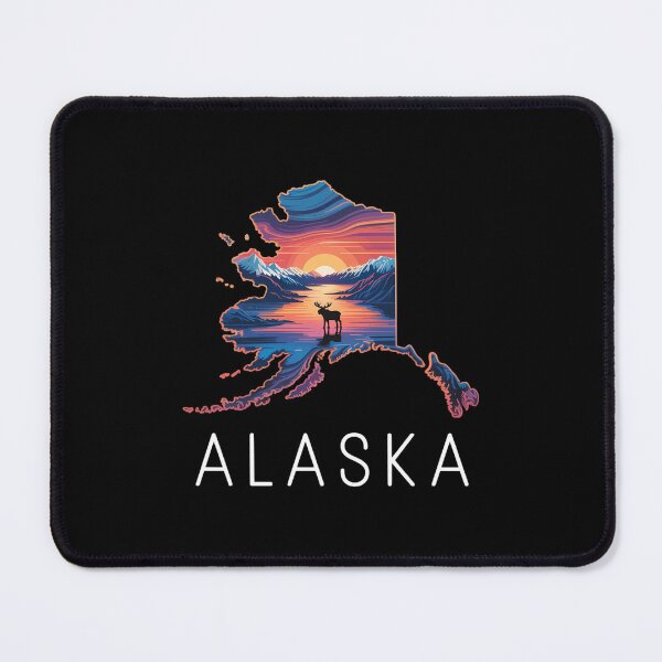 Item preview, Alaskan Moose Animal Alaska Map designed and sold by ValerieRodrigue.