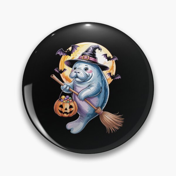Artikelvorschau, Süßes Manatee-Hexenhut-Kürbis-Halloween-Kostüm entworfen und verkauft von JonBarnes22.