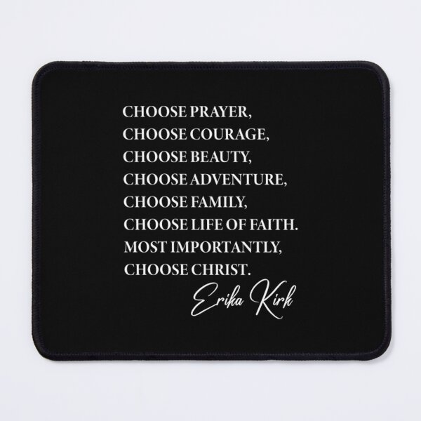 Item preview, Choose Prayer Choose Courage Erika-Kirk Saying, Charlie-Kirk RIP RED designed and sold by benmoqy.