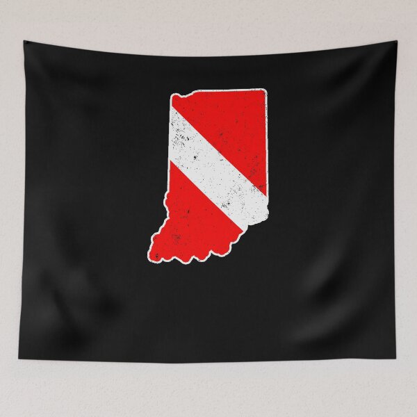 Item preview, Indiana Scuba Dive Flag Diver Down Flag Shirt designed and sold by shoppzee.
