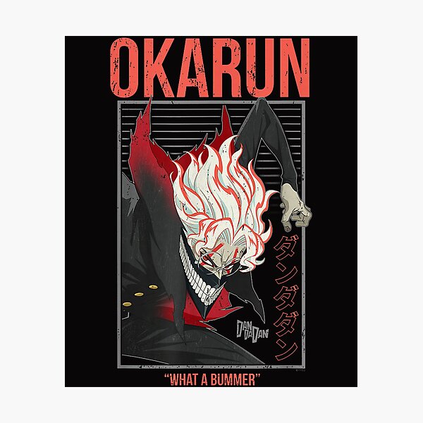 Item preview, Dan Da Dan What A Bummer Okarun With Kanji Anime designed and sold by KathleenCorum86.