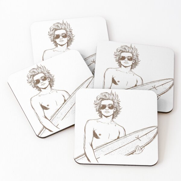 Item preview, Cool Retro Surfer – Sketchy Line Art Surf Illustration designed and sold by Sandy's Cheeky Studio.