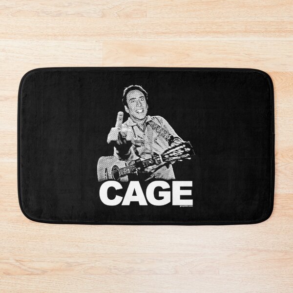 Item preview, Nicolas Cage Guitar Meme Punk Black White designed and sold by Boondocks254.
