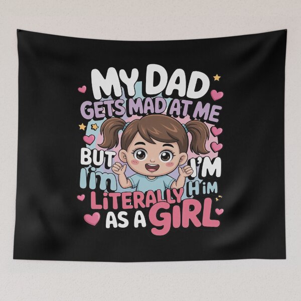Item preview, Cute Pastel Dad Gets Mad at Me But I'm Quote designed and sold by LeeEvans222.