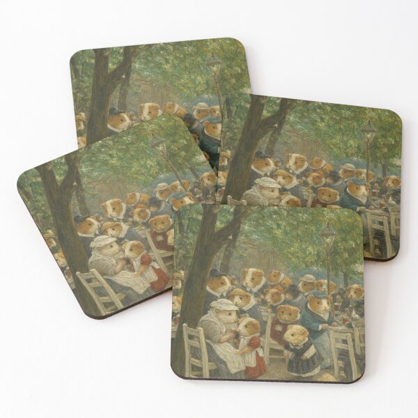 Item preview, Guinea Pigs at the Munich Beer Garden (After Liebermann) designed and sold by gandolfwizard.
