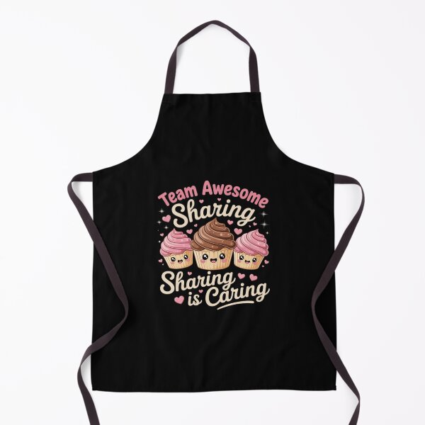 Item preview, Cute Sharing is Caring Cupcakes Team Awesome Graphic designed and sold by LeeEvans222.