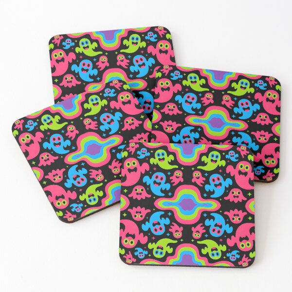 Item preview, Colorful Cute Ghost Pattern  designed and sold by SamartkitDesign.