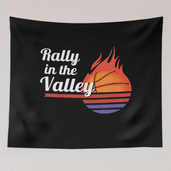Item preview, Rally In The Valley Phoenix Flaming Basketball Retro Sunset designed and sold by TeresaRath.