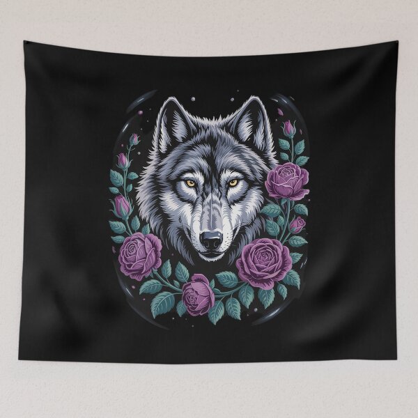 Item preview, Cute Wolf Art Howling Moon Forest Nature Wildlife Wolves Lov designed and sold by LeeEvans222.