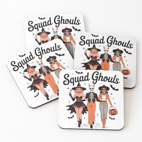 Item preview, Squad Ghouls Retro Halloween Girl Gang  designed and sold by unboxdesign.