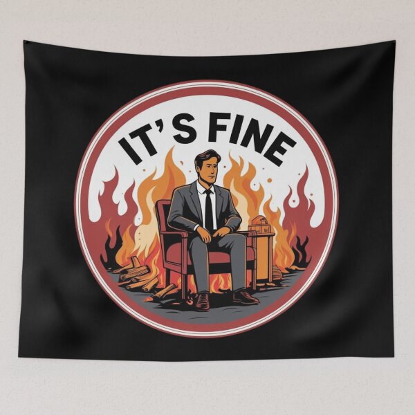 Item preview, Don't worry, it's fine funny gift designed and sold by TheSewRyn.