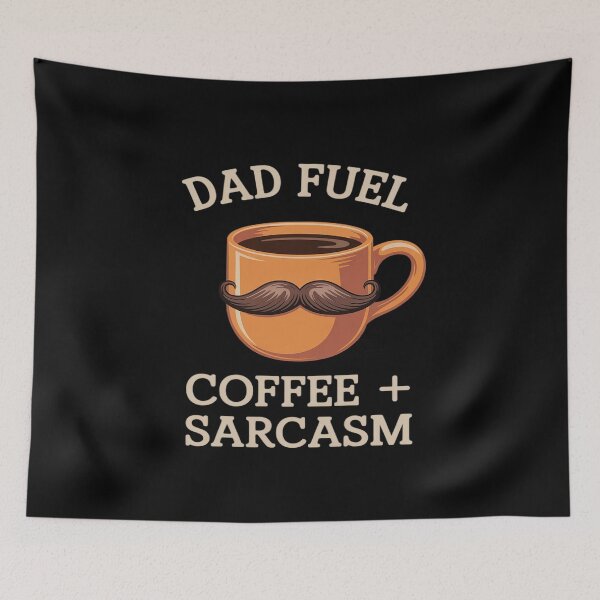 Item preview, Dad Fuel = Coffee + Sarcasm Top Vintage Cartoon designed and sold by LeeEvans222.