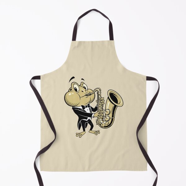 Item preview, Jazz Frog Playing Saxophone – Cute Musician Illustration designed and sold by Imaginationbeyond.