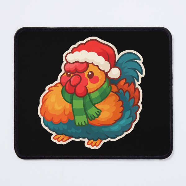 Item preview, Copy of Merry Cluckmas Funny Chubby Rooster Christmas designed and sold by Maryna_Reine.