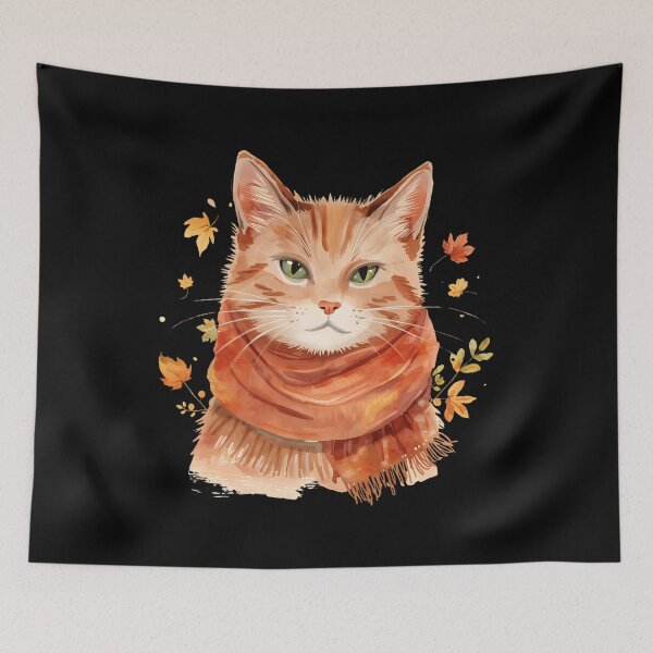 Item preview, Meowtumn Vibes – Cozy Fall Cat designed and sold by DreamArtmaStudio.