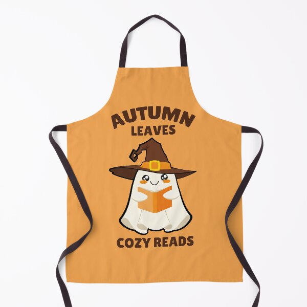 Item preview, Autumn leaves and cozy reads Cute Girly Ghost designed and sold by Art-of-Rory.