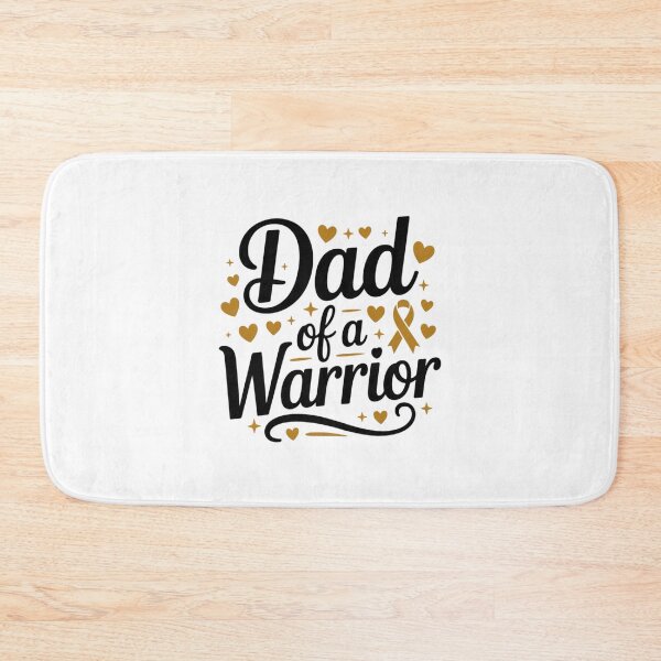 Item preview, Dad of A Warrior, Golden Ribbon Childhood Cancer Awareness designed and sold by LeeEvans222.