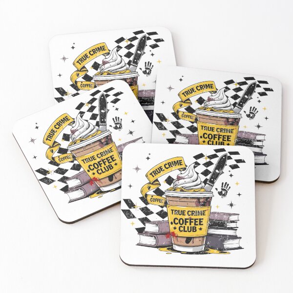 Item preview, True Crime Coffee Club Horror Books Mystery Lovers designed and sold by unboxdesign.