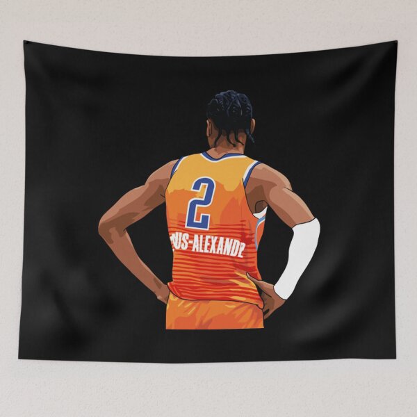 Item preview, Shai Gilgeous-Alexander Vector Back Orange Above Waist Qiangy designed and sold by TeresaRath.