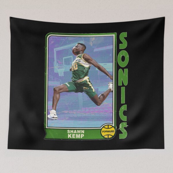 Item preview, Shawn Kemp Retro Basketball Trading Card Design designed and sold by TeresaRath.