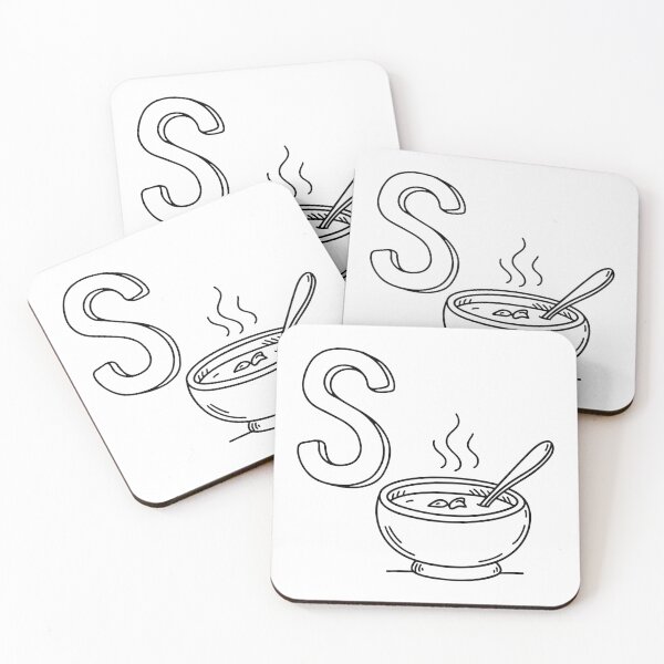 Item preview, An illustration of letter S stand for Soup designed and sold by rasagamastore.