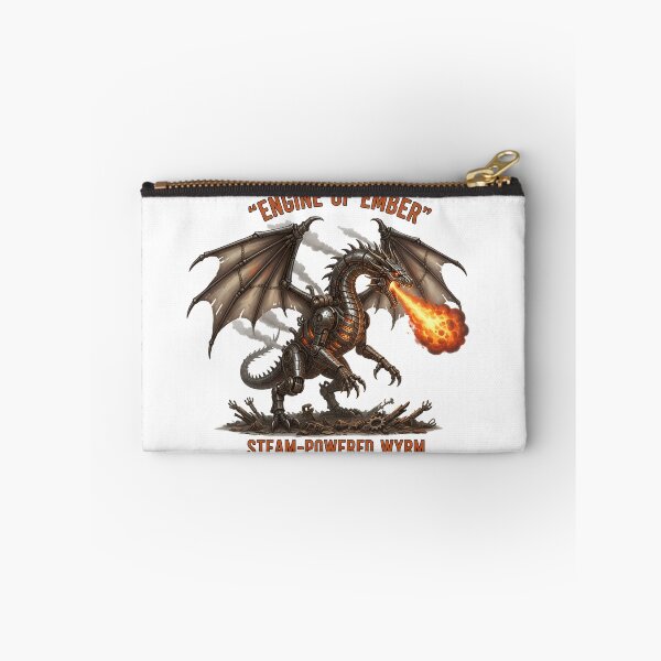 Item preview, Engine of Ember – Steampunk Fire-Breathing Dragon designed and sold by ValeronPrints.