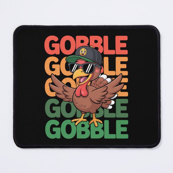 Item preview, Gobble Gobble Gobble Funny Turkey Thanksgiving designed and sold by Sunset4Bones.