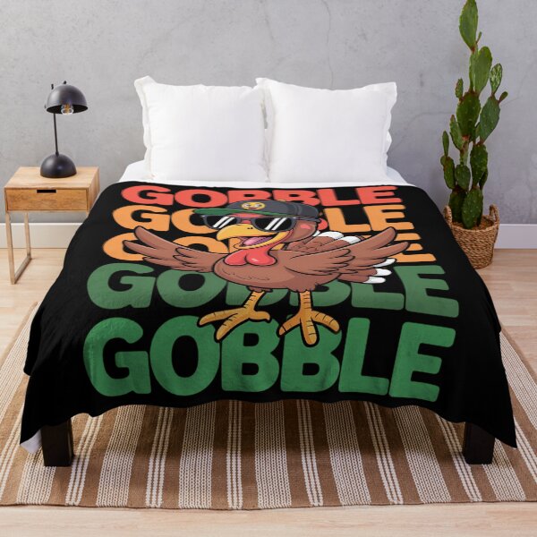 Item preview, Gobble Gobble Gobble Funny Turkey Thanksgiving designed and sold by Sunset4Bones.