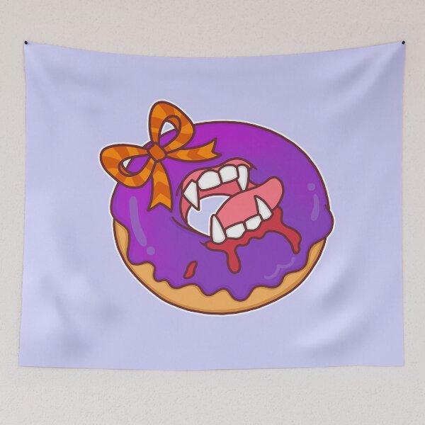 Item preview, Vampire Donut – Creepy Cute Halloween Dessert designed and sold by BGMeYou.