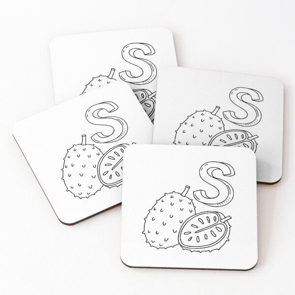 Item preview, An illustration of letter S stand for Soursop designed and sold by rasagamastore.