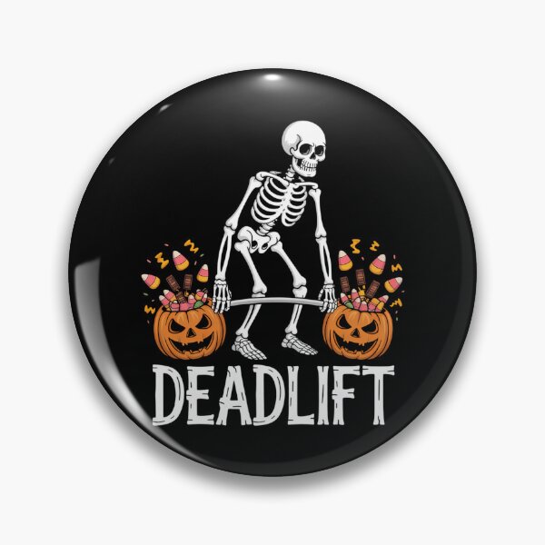 Item preview, Skeleton Dead Lift Candy Gym Workout Halloween designed and sold by savrmiller.