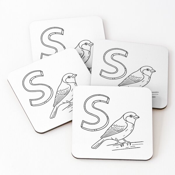 Item preview, An illustration of letter S stand for Sparrow designed and sold by rasagamastore.