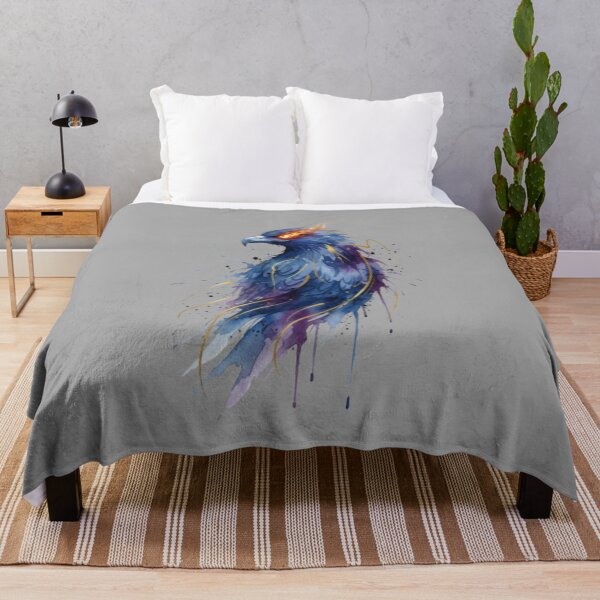 Item preview, Fiery Mystic Eagle – Abstract Watercolor Bird Art designed and sold by FunkyPatakha.