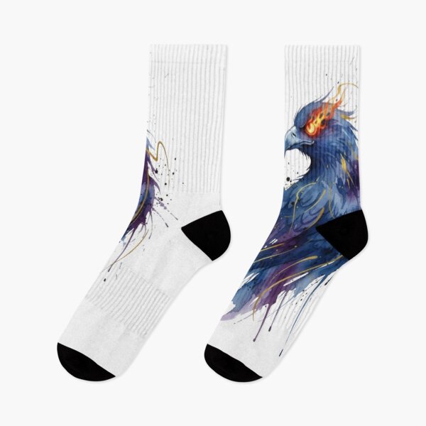 Item preview, Fiery Mystic Eagle – Abstract Watercolor Bird Art designed and sold by FunkyPatakha.