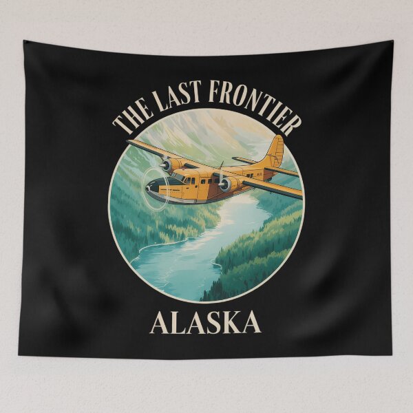 Item preview, Alaska The Last Frontier State Seaplane designed and sold by Sunset4Bones.