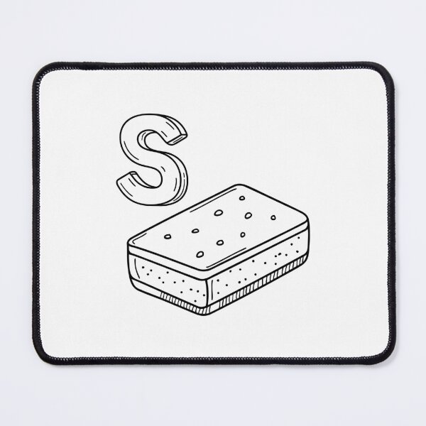 Item preview, An illustration of letter S stand for Sponge designed and sold by rasagamastore.