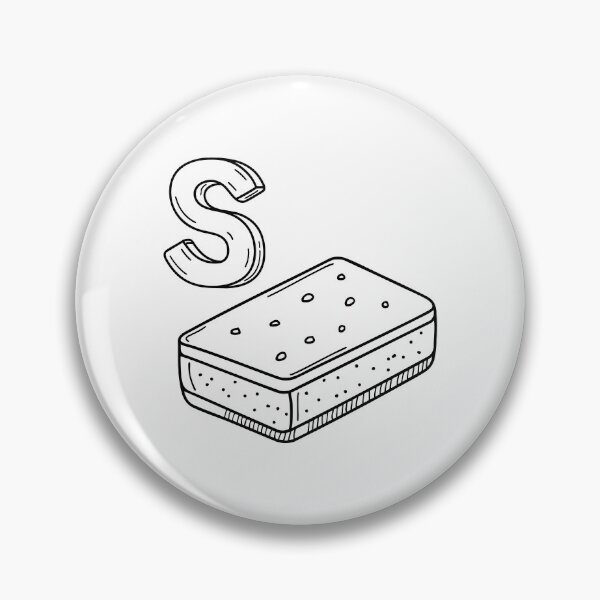 Item preview, An illustration of letter S stand for Sponge designed and sold by rasagamastore.