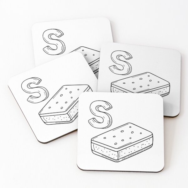 Item preview, An illustration of letter S stand for Sponge designed and sold by rasagamastore.